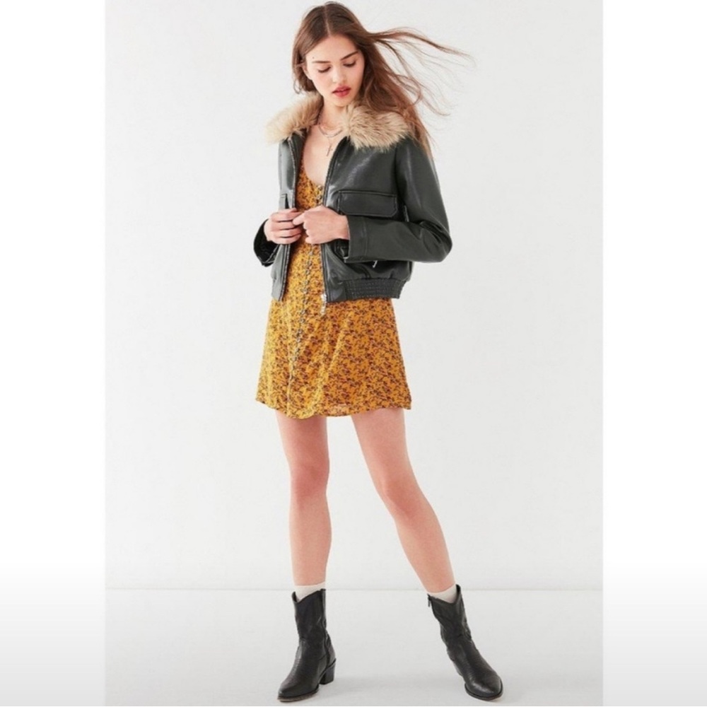 Urban Outfitters Yellow Floral Dress